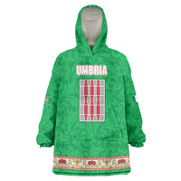 Personalized Italy Umbria Wearable Blanket Hoodie Flag Style LT19