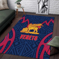 Italy Veneto Area Rug Emblem With Flag Style - Wonder Print Shop