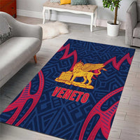 Italy Veneto Area Rug Emblem With Flag Style - Wonder Print Shop