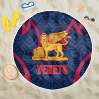Italy Veneto Beach Blanket Emblem With Flag Style - Wonder Print Shop