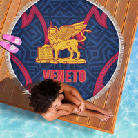 Italy Veneto Beach Blanket Emblem With Flag Style - Wonder Print Shop