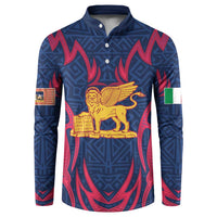 Italy Veneto Button Sweatshirt Emblem With Flag Style LT19