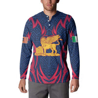 Italy Veneto Button Sweatshirt Emblem With Flag Style LT19