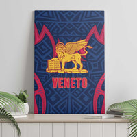 Italy Veneto Canvas Wall Art Emblem With Flag Style - Wonder Print Shop