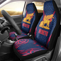 Italy Veneto Car Seat Cover Emblem With Flag Style - Wonder Print Shop