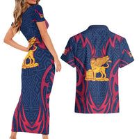 Italy Veneto Couples Matching Short Sleeve Bodycon Dress and Hawaiian Shirt Emblem With Flag Style LT19