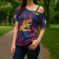 Italy Veneto Cross Shoulder Shirt Emblem With Flag Style LT19