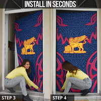 Italy Veneto Door Cover Emblem With Flag Style - Wonder Print Shop