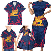 Italy Veneto Family Matching Short Sleeve Bodycon Dress and Hawaiian Shirt Emblem With Flag Style LT19