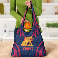 Italy Veneto Grocery Bag Emblem With Flag Style - Wonder Print Shop