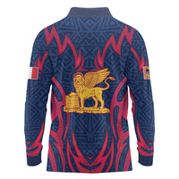 Italy Veneto Long Sleeve Polo Shirt Emblem With Flag Style LT19