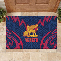 Italy Veneto Rubber Doormat Emblem With Flag Style - Wonder Print Shop