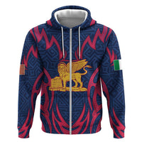 Italy Veneto Zip Hoodie Emblem With Flag Style LT19