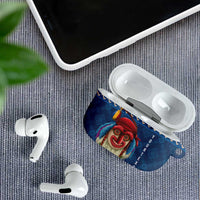 Personalized Romania Christmas AirPods Case Romanian Traditional Masks - Wonder Print Shop