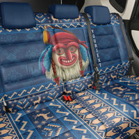 Personalized Romania Christmas Back Car Seat Cover Romanian Traditional Masks - Wonder Print Shop