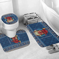 Personalized Romania Christmas Bathroom Set Romanian Traditional Masks - Wonder Print Shop