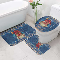 Personalized Romania Christmas Bathroom Set Romanian Traditional Masks - Wonder Print Shop
