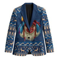 Personalized Romania Christmas Blazer Romanian Traditional Masks - Wonder Print Shop