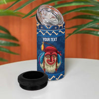 Personalized Romania Christmas 4 in 1 Can Cooler Tumbler Romanian Traditional Masks - Wonder Print Shop