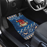 Personalized Romania Christmas Car Mats Romanian Traditional Masks - Wonder Print Shop