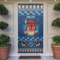 Personalized Romania Christmas Door Cover Romanian Traditional Masks - Wonder Print Shop