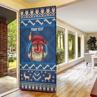 Personalized Romania Christmas Door Cover Romanian Traditional Masks - Wonder Print Shop