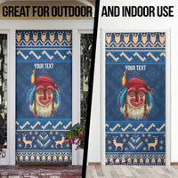 Personalized Romania Christmas Door Cover Romanian Traditional Masks - Wonder Print Shop