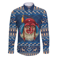 Personalized Romania Christmas Family Matching Mermaid Dress and Hawaiian Shirt Romanian Traditional Masks - Wonder Print Shop