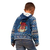 Personalized Romania Christmas Kid Hoodie Romanian Traditional Masks - Wonder Print Shop