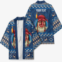 Personalized Romania Christmas Kimono Romanian Traditional Masks - Wonder Print Shop