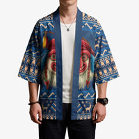 Personalized Romania Christmas Kimono Romanian Traditional Masks - Wonder Print Shop