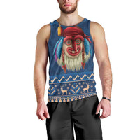Personalized Romania Christmas Men Tank Top Romanian Traditional Masks - Wonder Print Shop
