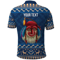 Personalized Romania Christmas Polo Shirt Romanian Traditional Masks - Wonder Print Shop