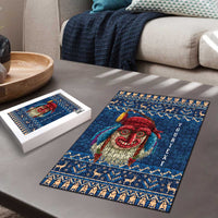 Personalized Romania Christmas Puzzle Romanian Traditional Masks - Wonder Print Shop