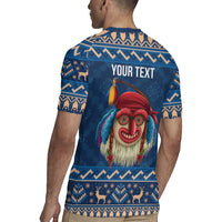 Personalized Romania Christmas Rugby Jersey Romanian Traditional Masks - Wonder Print Shop