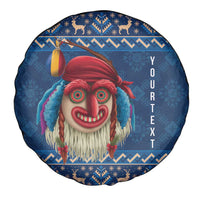 Personalized Romania Christmas Spare Tire Cover Romanian Traditional Masks - Wonder Print Shop