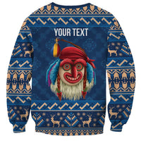 Personalized Romania Christmas Sweatshirt Romanian Traditional Masks - Wonder Print Shop