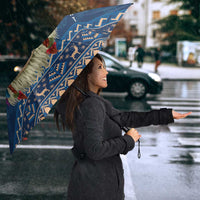 Personalized Romania Christmas Umbrella Romanian Traditional Masks - Wonder Print Shop