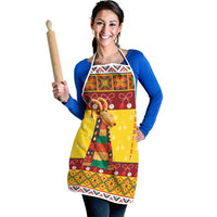 Personalized Moldova Christmas Apron Capra Goat Folk Costume - Wonder Print Shop