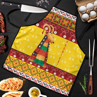 Personalized Moldova Christmas Apron Capra Goat Folk Costume - Wonder Print Shop