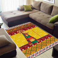 Personalized Moldova Christmas Area Rug Capra Goat Folk Costume - Wonder Print Shop