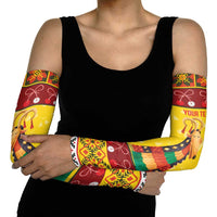 Personalized Moldova Christmas Arm Sleeves Capra Goat Folk Costume - Wonder Print Shop