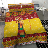 Personalized Moldova Christmas Bedding Set Capra Goat Folk Costume - Wonder Print Shop