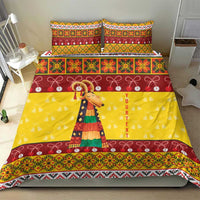 Personalized Moldova Christmas Bedding Set Capra Goat Folk Costume - Wonder Print Shop
