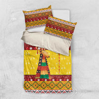 Personalized Moldova Christmas Bedding Set Capra Goat Folk Costume - Wonder Print Shop
