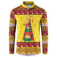 Personalized Moldova Christmas Button Sweatshirt Capra Goat Folk Costume - Wonder Print Shop