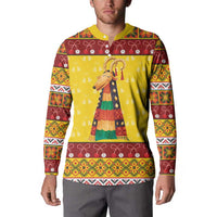 Personalized Moldova Christmas Button Sweatshirt Capra Goat Folk Costume - Wonder Print Shop