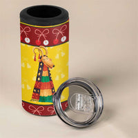 Personalized Moldova Christmas 4 in 1 Can Cooler Tumbler Capra Goat Folk Costume - Wonder Print Shop