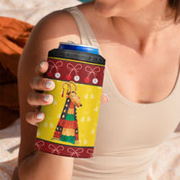 Personalized Moldova Christmas 4 in 1 Can Cooler Tumbler Capra Goat Folk Costume - Wonder Print Shop