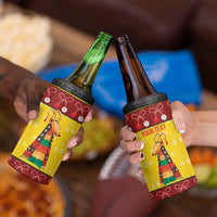 Personalized Moldova Christmas 4 in 1 Can Cooler Tumbler Capra Goat Folk Costume - Wonder Print Shop